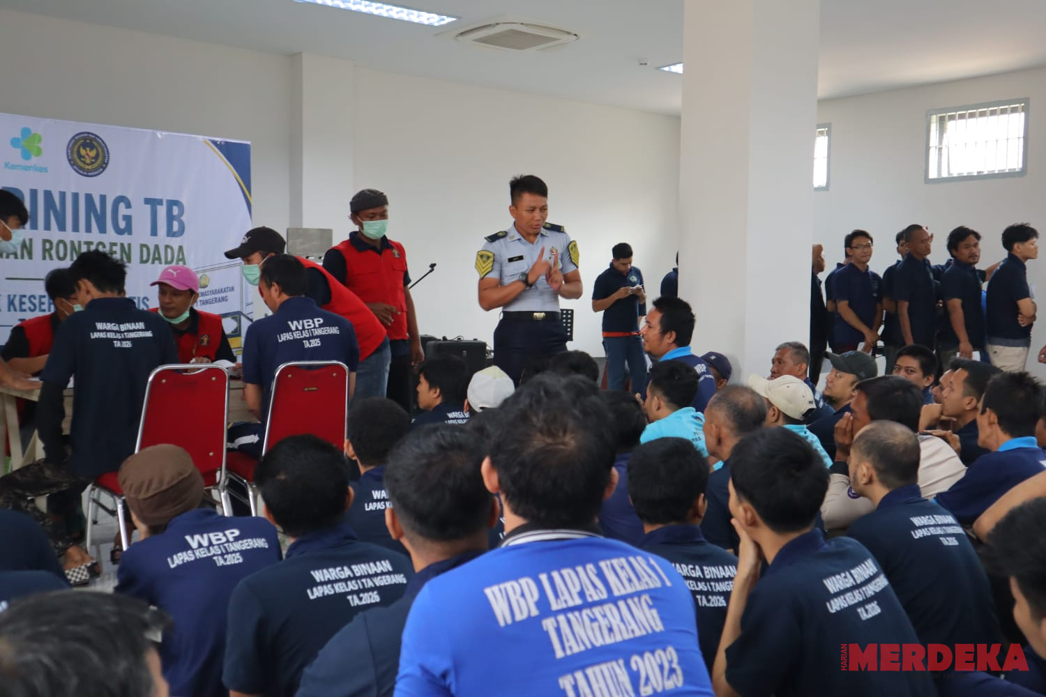 Lapas Kelas I Tangerang Gelar Cek Kesehatan Gratis, 600 Warga Binaan Ikuti Skrining TB