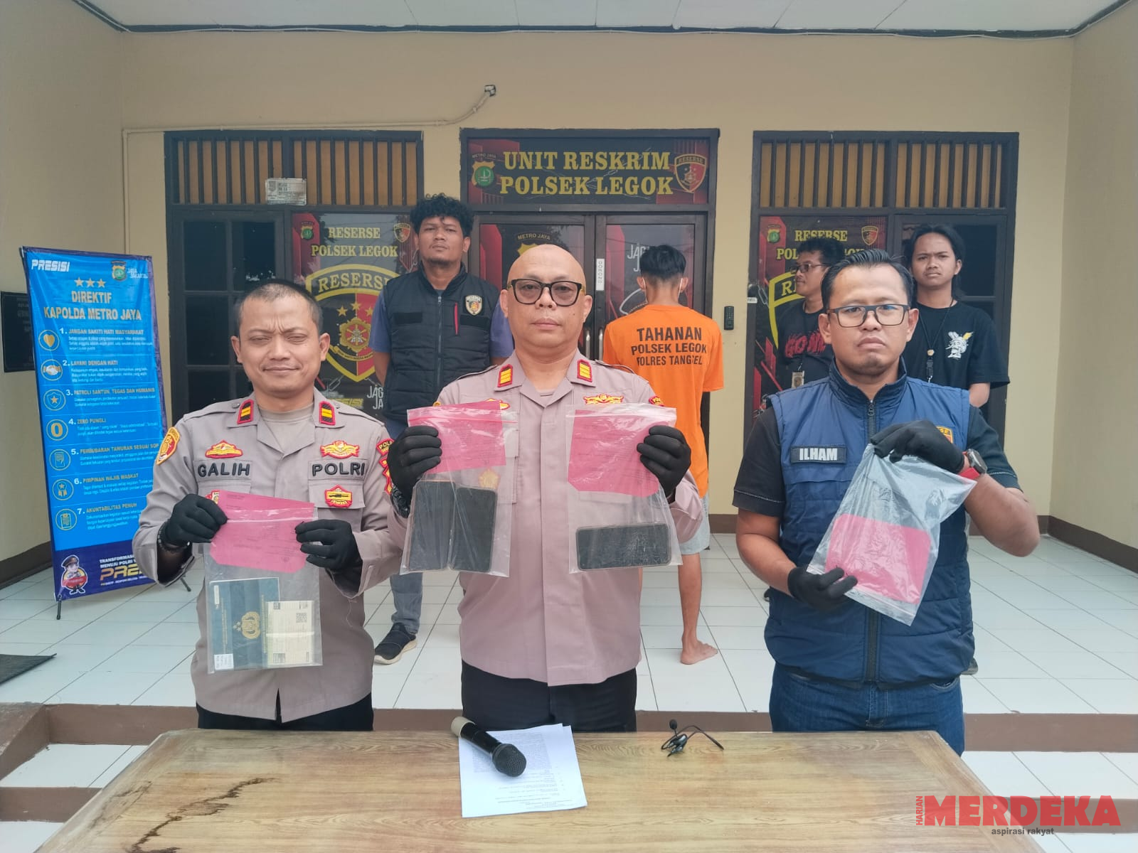 Polsek Legok Berhasil Ungkap Kasus Pencurian dengan Kekerasan, Seorang Pelaku Diamankan