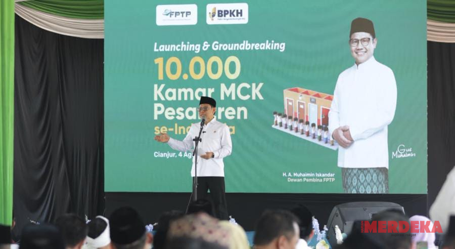 Tingkatkan Sanitasi, Gus Muhaimin Resmikan 10.000 MCK Ponpes