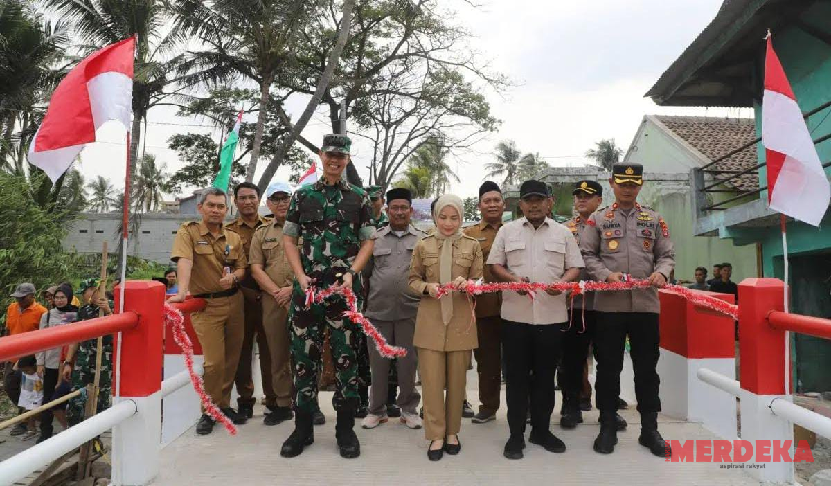 Bupati Serang Resmikan Jembatan Perintis Garuda di Kibin, Apresiasi TNI dan Program Presiden Prabowo