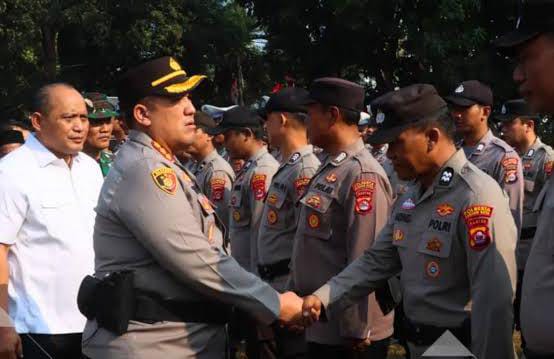 Kapolresta Serang Kota Pimpin Apel Siaga Darurat, Tekankan Sinergi Lintas Instansi Cegah Karhutla