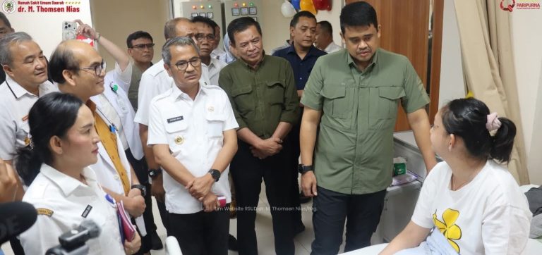 Bobby Nasution Tinjau RSUD dr. M. Thomsen Nias, Pastikan Program Berobat Gratis Sumut Berjalan Optimal