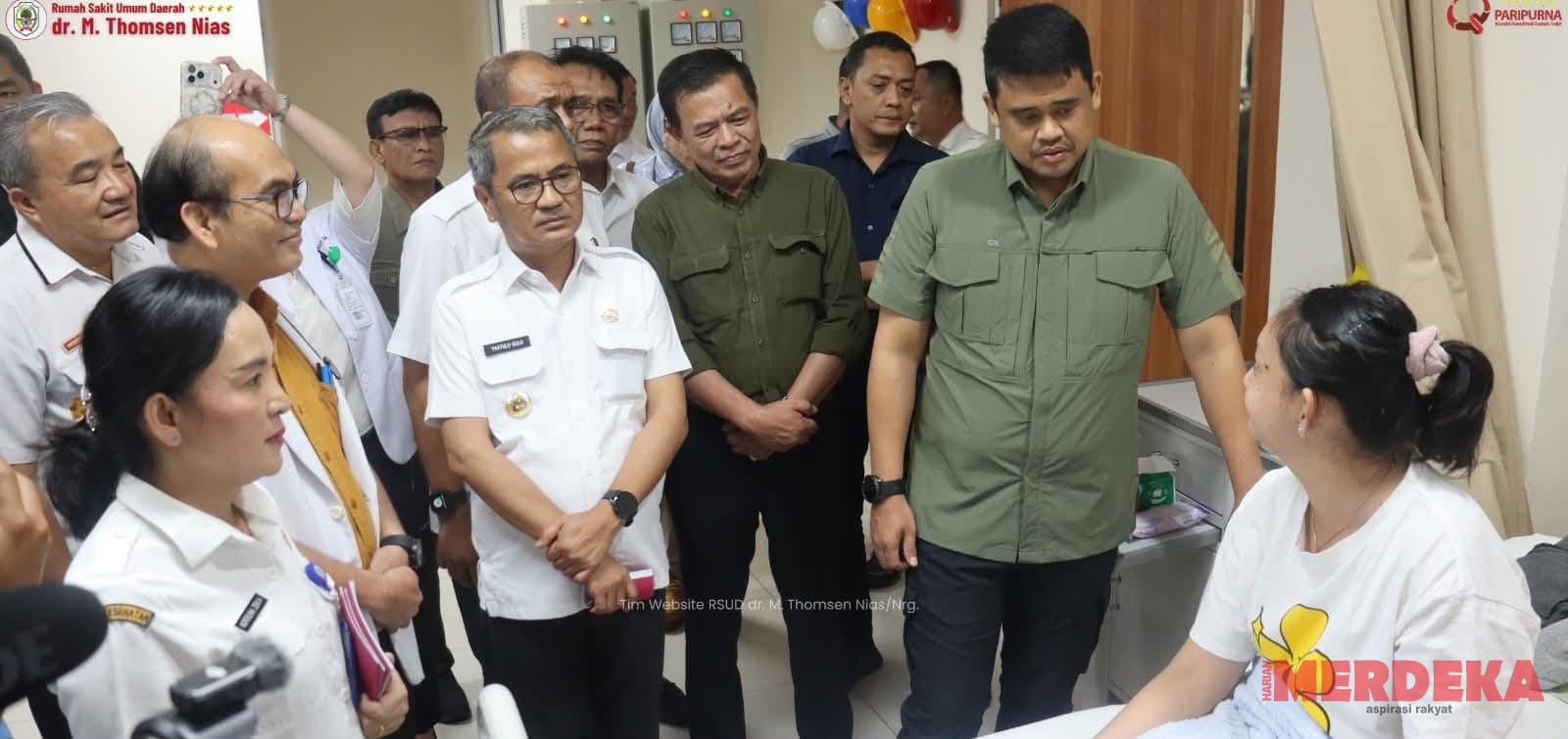 Bobby Nasution Tinjau RSUD dr. M. Thomsen Nias, Pastikan Program Berobat Gratis Sumut Berjalan Optimal