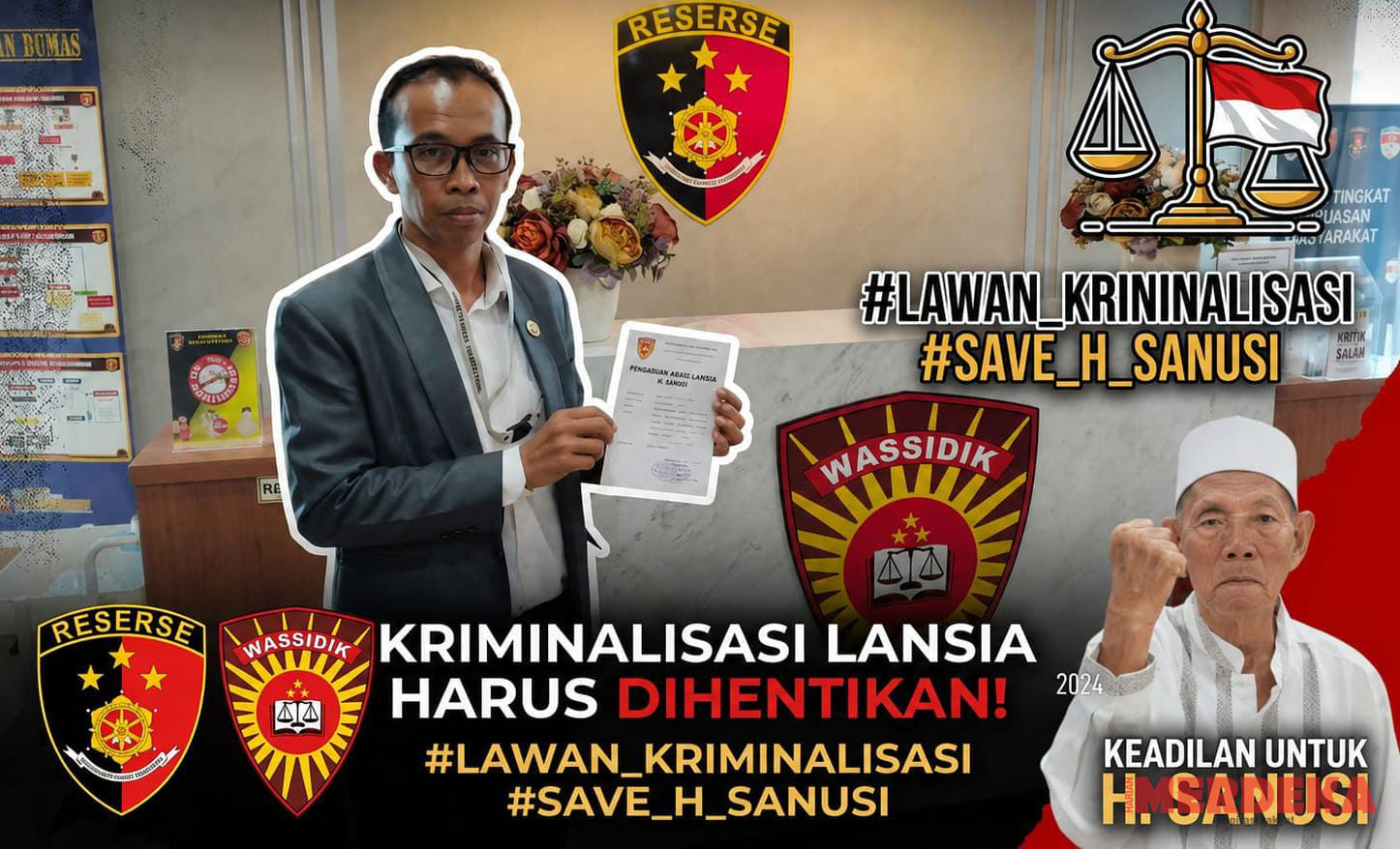 Tagih Kepastian Gelar Perkara Khusus Kasus H. Sanusi, Kuasa Hukum: Tanpa “Orang Dalam”, Tanpa Uang