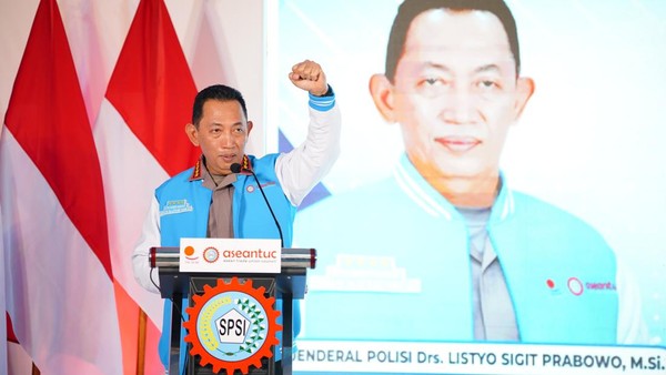 Soroti Komitmen Kapolri di Peresmian KSPSI, Lemkapi Nilai Negara Hadir untuk Para Pekerja