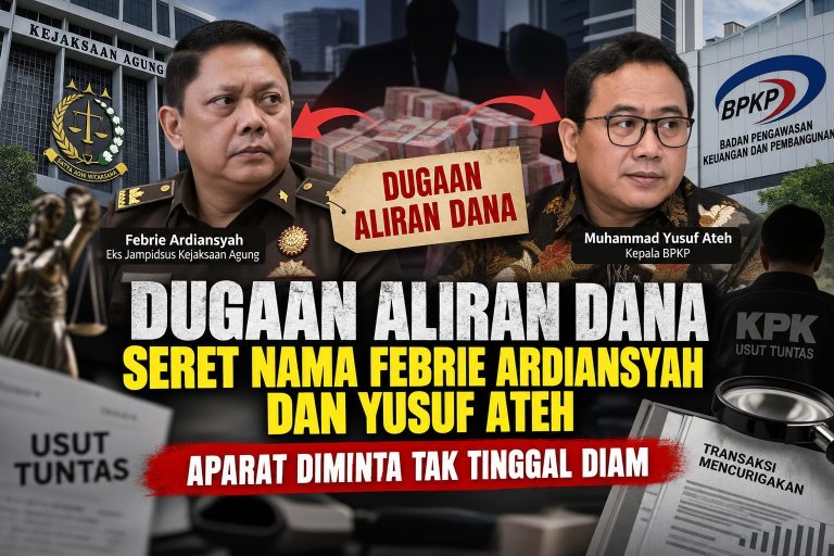 Narasi Dugaan Aliran Dana Seret Nama Febrie Ardiansyah dan Yusuf Ateh, Aparat Diminta Tak Tinggal Diam