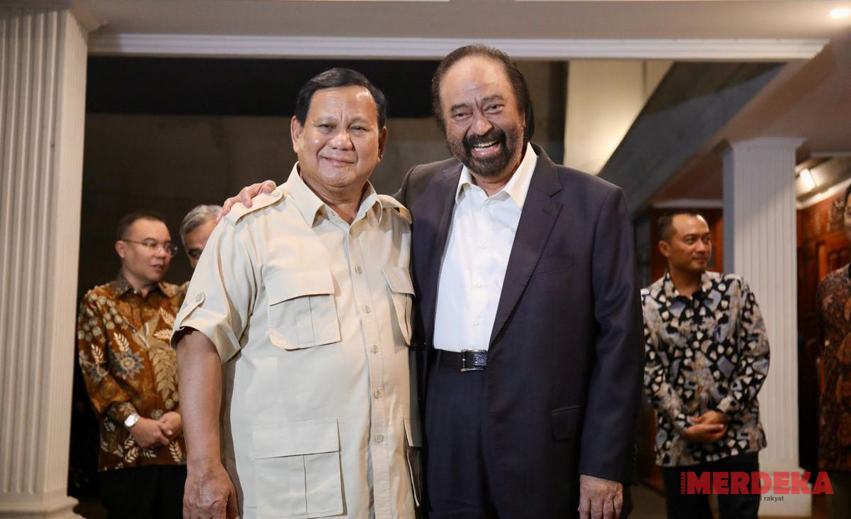 Prabowo dan Surya Paloh Sampaikan Duka Cita atas Wafatnya Guruh