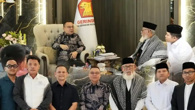 Sufmi Dasco Terima Kunjungan Kyai Waled Nu dan Abu Faisal di Kompleks Parlemen
