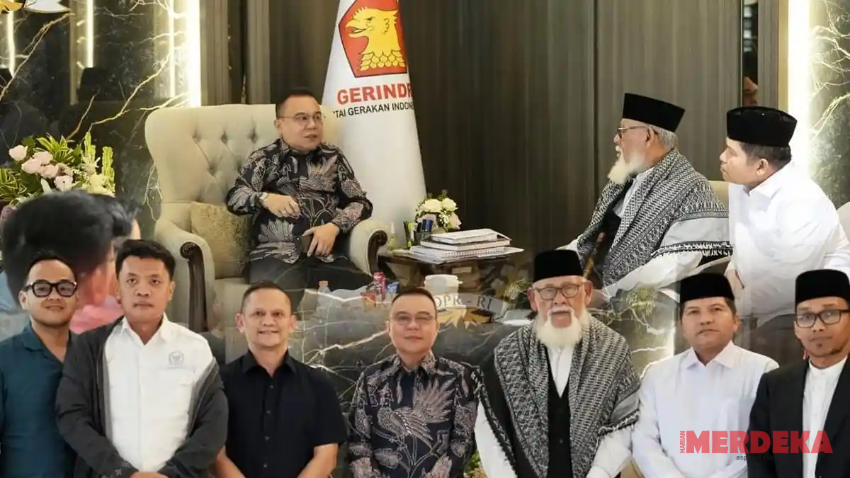 Sufmi Dasco Terima Kunjungan Kyai Waled Nu dan Abu Faisal di Kompleks Parlemen
