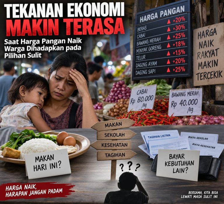 Tekanan Ekonomi Makin Terasa, Saat Harga Pangan Naik Warga Dihadapkan pada Pilihan Sulit