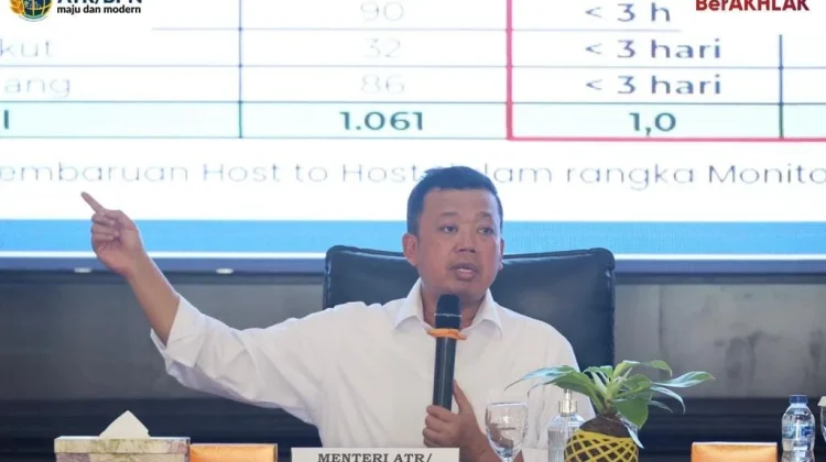 Target LP2B Nasional Tembus 87,52 Persen, Menteri Nusron Apresiasi Jajaran ATR/BPN