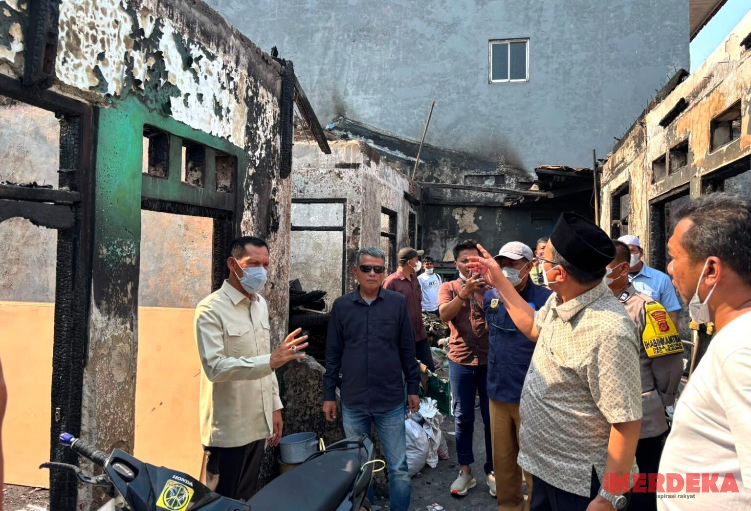 Tinjau Korban Kebakaran di Cileungsi, Wabup Bogor Pastikan Pemulihan Warga Terdampak