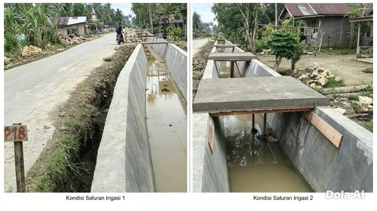 Proyek Rehabilitasi Irigasi Rp8,6 Miliar di Gunungsitoli Afia Ditargetkan Rampung Desember