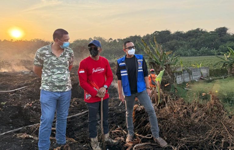 Hiswana Migas Bogor Salurkan Bantuan untuk Penanganan Kebakaran TPA Galuga