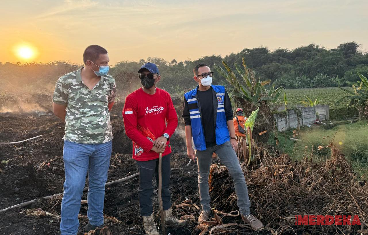 Hiswana Migas Bogor Salurkan Bantuan untuk Penanganan Kebakaran TPA Galuga
