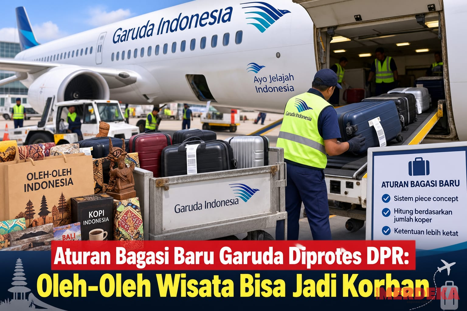 Aturan Bagasi Baru Garuda Diprotes DPR: Oleh-Oleh Wisata Bisa Jadi Korban