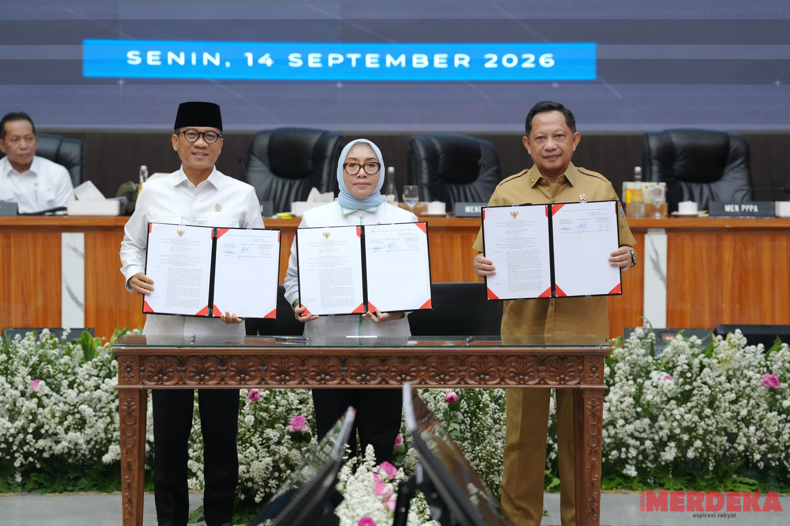 Teken SKB Ruang Bersama Indonesia, Mendagri: Perkuat Pemberdayaan Perempuan dan Perlindungan Anak di Daerah