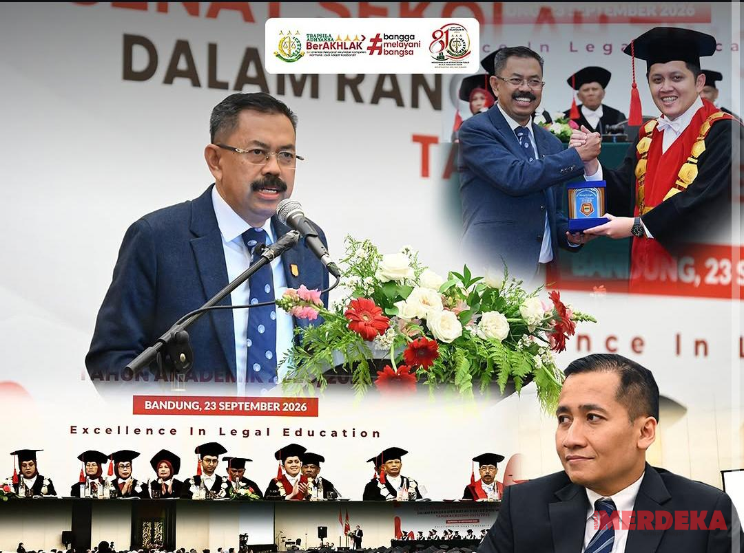 Hadiri Dies Natalis, Kajati Jabar Dampingi Wakil Jaksa Agung Sampaikan Orasi Ilmiah
