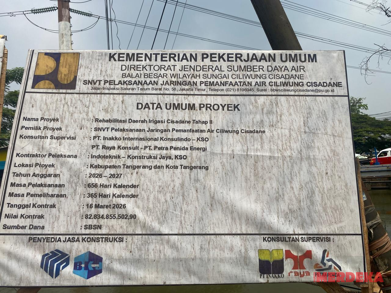 Menteri PU Didesak Evaluasi BBWS2C, Buntut Proyek Rp82,8 M. Irigasi Tahap II.
