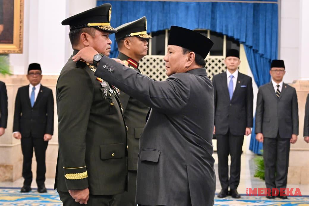 Prabowo Lantik Maruli Simanjuntak Jadi Wakil Panglima TNI dan Kepala BNPP