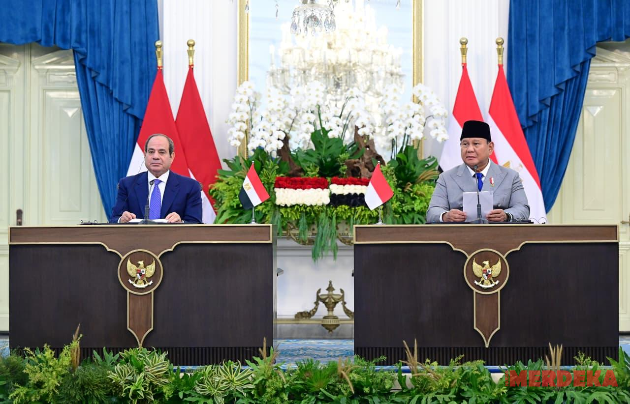 Prabowo dan El-Sisi Sepakat Perjuangkan Palestina, Serukan Deeskalasi Timur Tengah