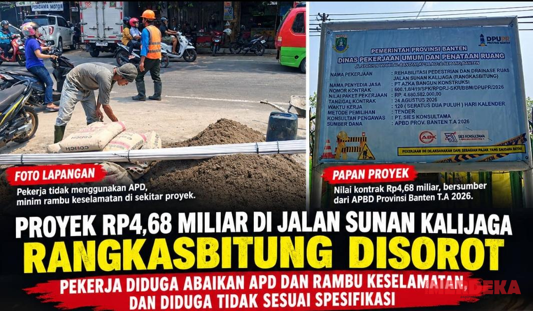 Diduga Asal-asalan, Aktivis Minta APH Periksa Proyek Rp4,6 M di Rangkasbitung