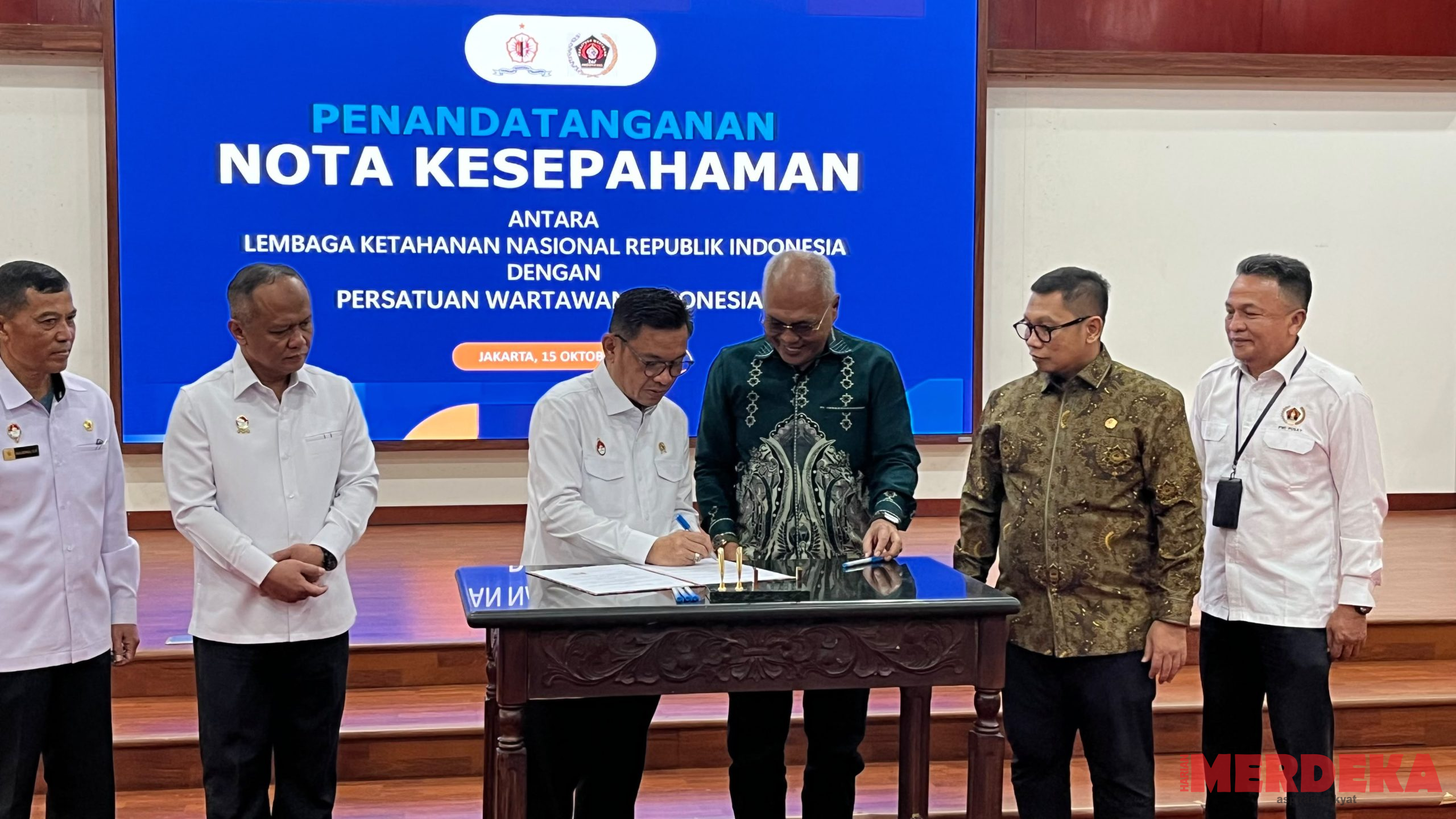 PWI-Lemhannas Teken MoU untuk Menjaga Ketahanan Nasional