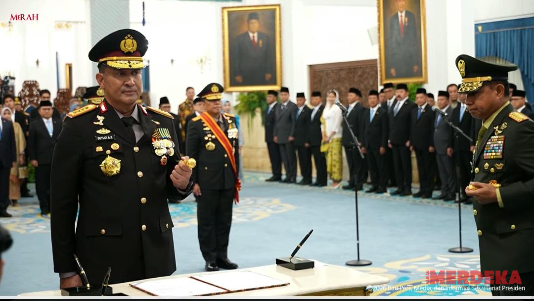 Prabowo Lantik Suyudi Ario Seto Jadi Kapolri & Wahyu Hadiningrat Wakapolri
