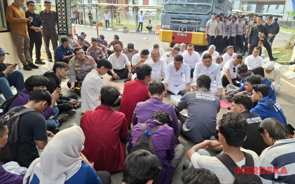 Jaga Kondusivitas, Polda Banten Apresiasi Aksi Unjuk Rasa Tertib