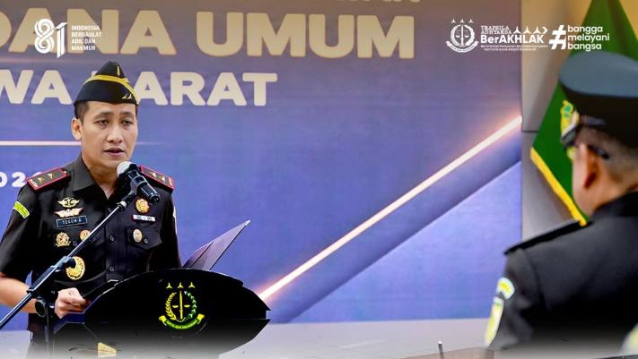 Kajati Jabar M. Teguh Darmawan Lantik Dr. Syahrul Juaksha Subuki sebagai Aspidum Baru