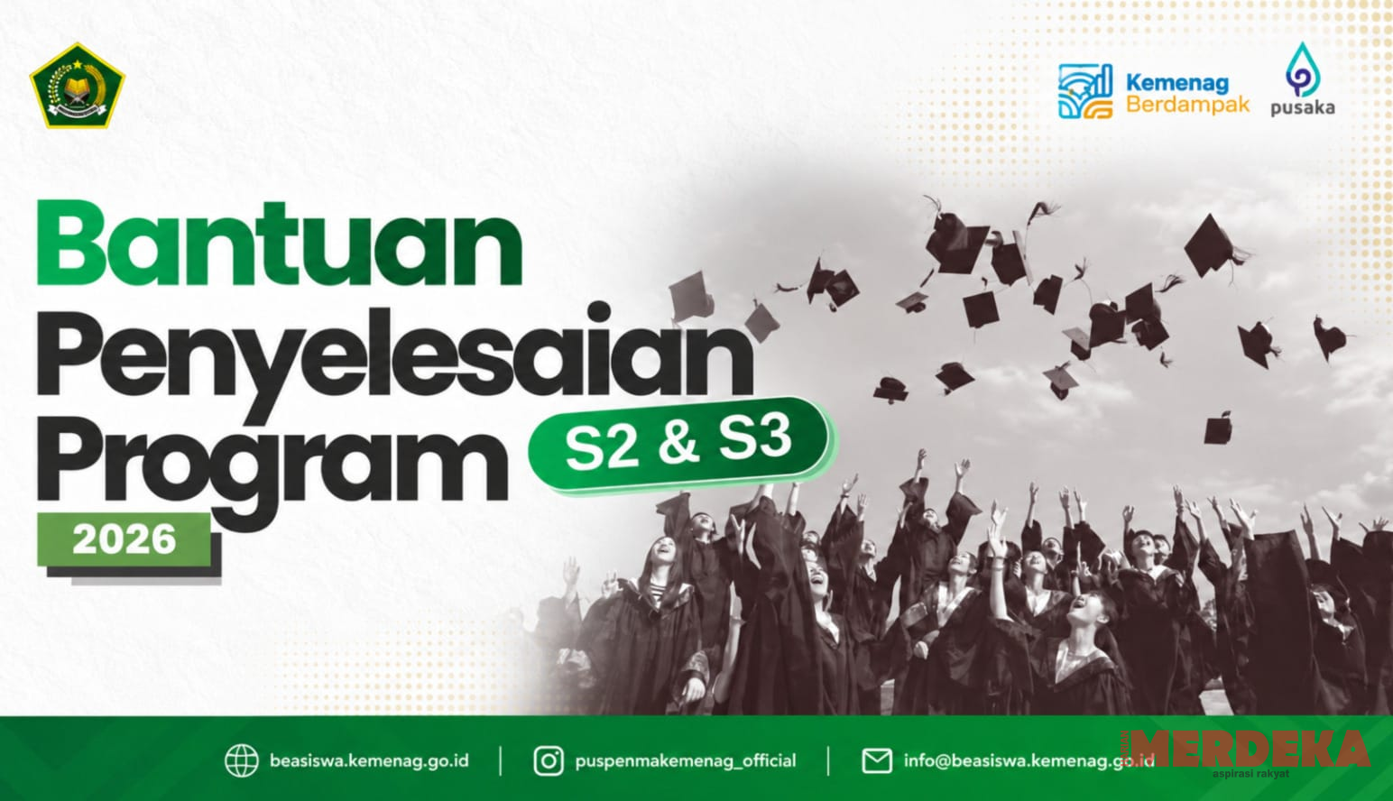 Kemenag Buka Bantuan Penyelesaian Studi S2-S3 hingga Rp25 Juta, Cek Syarat dan Cara Daftarnya