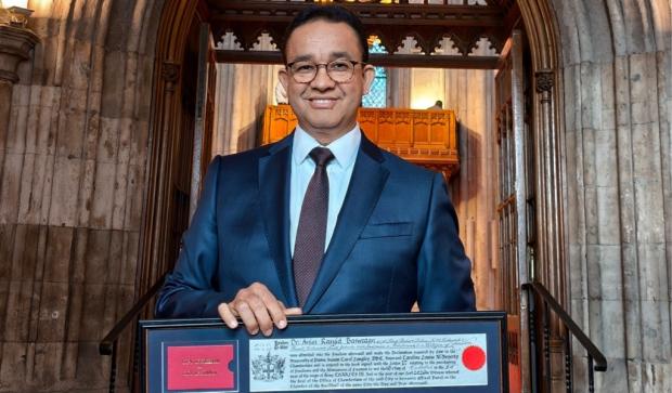 Anies Baswedan Raih Penghargaan Sejarah ‘Freedom of the City of London’