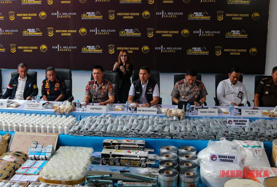 Sita 7 Juta Butir Tramadol di Sukoharjo, Polda Metro Jaya Tetapkan 16 Tersangka