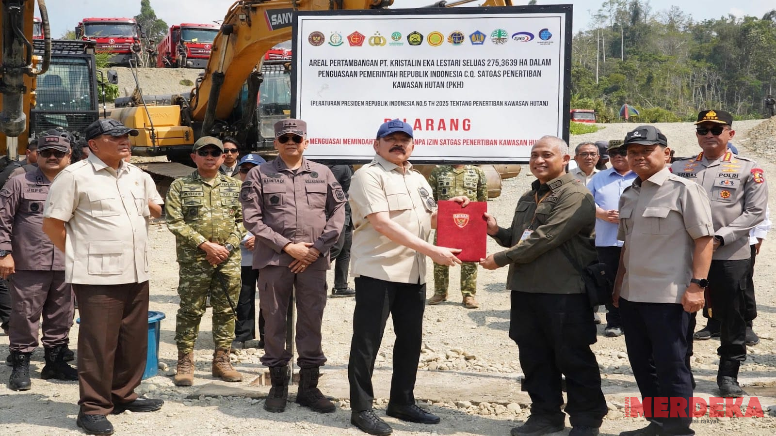 Kapolri hingga Jaksa Agung Turun ke Nabire, Cabut Izin Tambang Ilegal PT KEL